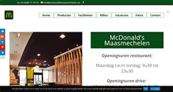 Desktop Screenshot of mcdonaldsmaasmechelen.be